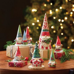 Jim Shore Gnome Skier with Braids Figurine