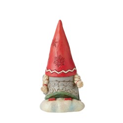 Jim Shore Gnome Skier with Braids Figurine