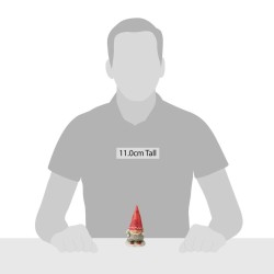 Jim Shore Gnome Skier with Braids Figurine