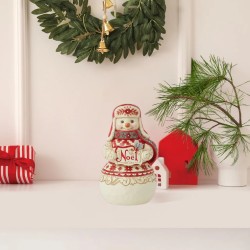 Jim Shore Nordic Noel Snowman with Noel Sign Figurine