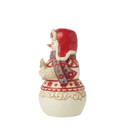 Jim Shore Nordic Noel Snowman with Noel Sign Figurine