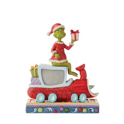 Jim Shore Grinch on Train Figurine