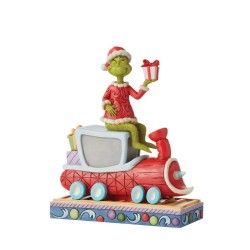 Jim Shore Grinch on Train Figurine