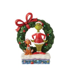 Jim Shore Grinch Max Light-Up Wreath