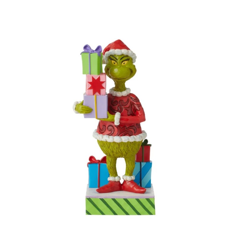 Jim Shore The Grinch Holding Presents Figurine