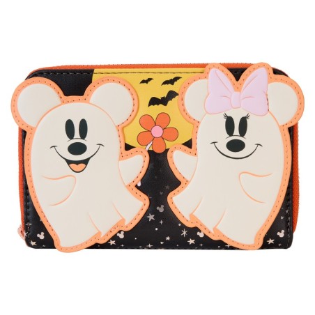 Portefeuille Phosphorescent Mickey Minnie Costumes De Fantôme Fleuri