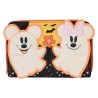 Portefeuille Phosphorescent Mickey Minnie Costumes De Fantôme Fleuri