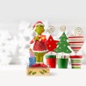 Jim Shore Happy Grinch with Blinking Heart Figurine