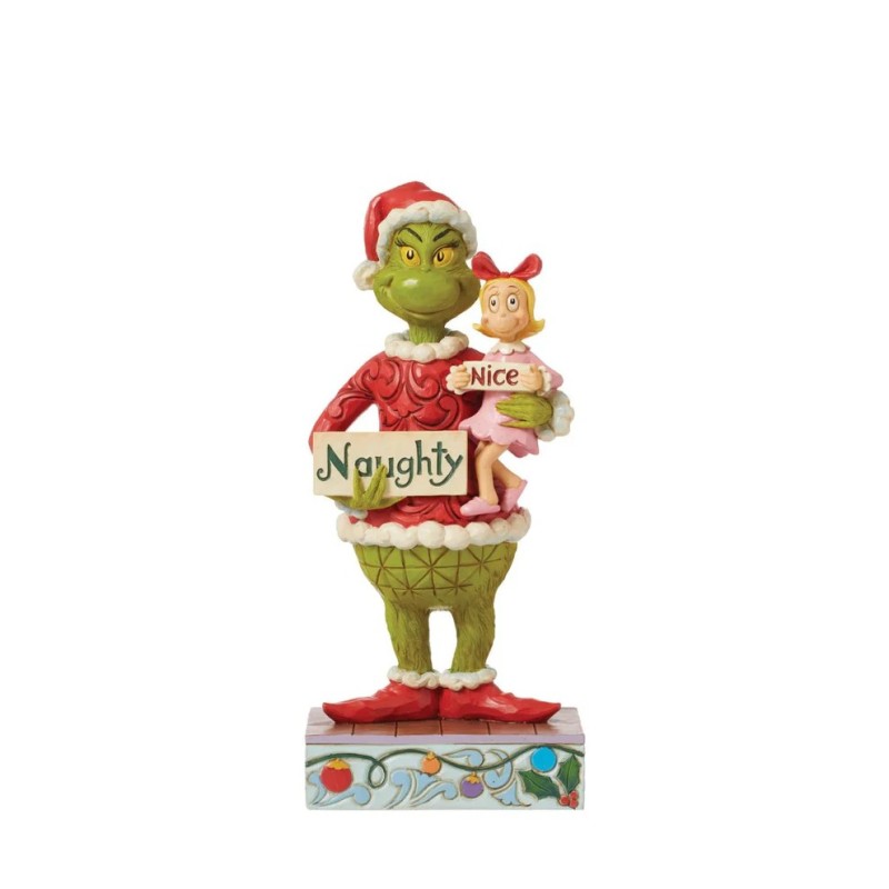Jim Shore Naughty Nice Grinch and Cindy Figurine