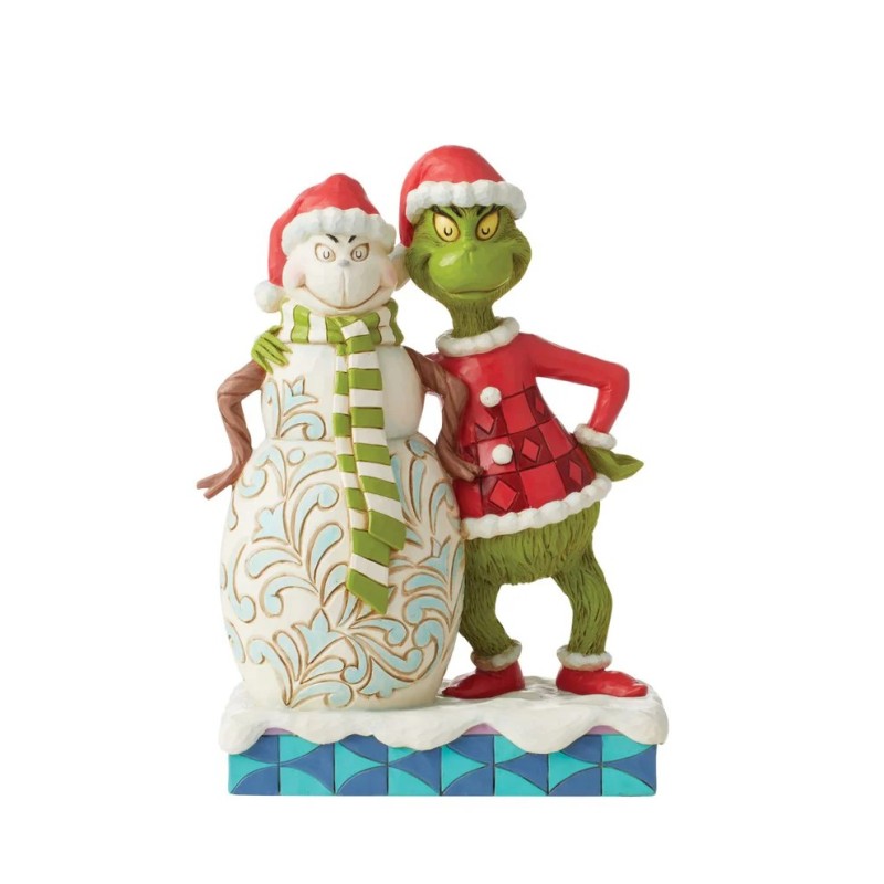 Jim Shore The Grinch with Grinchy Snowman