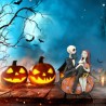 Jim Shore Jack and Sally on a Pumpkin Figurine