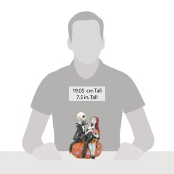Jim Shore Jack and Sally on a Pumpkin Figurine