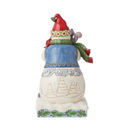 Jim Shore Snowman with Carolling Animals Figurine
