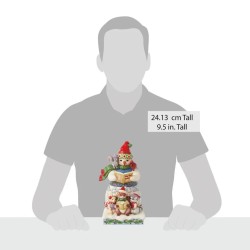 Jim Shore Snowman with Carolling Animals Figurine