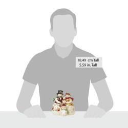 Jim Shore Love Keeps Us Warm Snowman Family Toasting Marshmallows