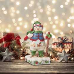 Jim Shore Snowman wearing Snowshoes Figurine