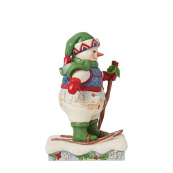 Jim Shore Snowman wearing Snowshoes Figurine