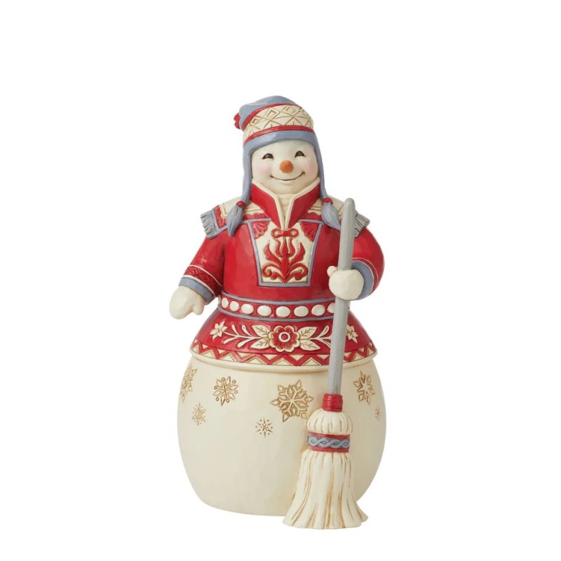 Jim Shore Nordic Noel Snowman Figurine