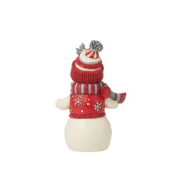 Jim Shore Nordic Noel Snowman in Cozy Hat Scarf Figurine