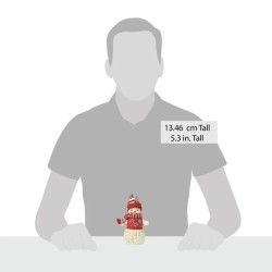 Jim Shore Nordic Noel Snowman in Cozy Hat Scarf Figurine