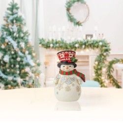 Jim Shore Pint Sized Snowman with Large Hat Figurine