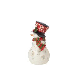 Jim Shore Pint Sized Snowman with Large Hat Figurine