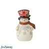 Jim Shore Pint Sized Snowman with Large Hat Figurine