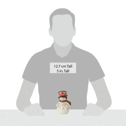Jim Shore Pint Sized Snowman with Large Hat Figurine