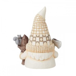 Figurine Gnome Bûcheron White Woodland