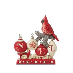 Jim Shore Nordic Noel Cardinal Noel Sign
