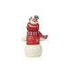 Jim Shore Nordic Noel Snowman in Cozy Hat Scarf Figurine