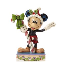 Jim Shore Mickey Mouse Candy Cane Figure