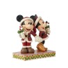 Jim Shore Candy Cane Christmas Mickey Minnie with Candy Canes