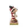 Jim Shore Candy Cane Christmas Mickey Minnie with Candy Canes