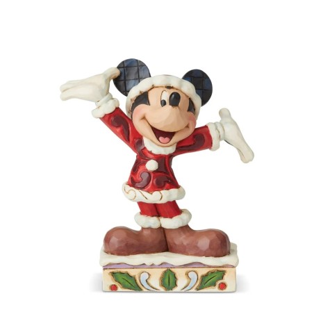 Jim Shore Tis a Splendid Season Mickey Mouse Figurine