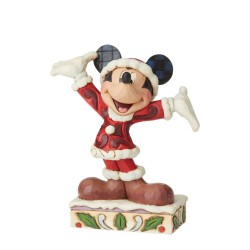 Jim Shore Tis a Splendid Season Mickey Mouse Figurine