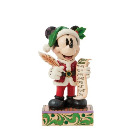 Jim Shore Twenty Years of Magic Santa Mickey with List