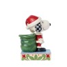 Jim Shore Peanuts Snoopy Santa and Elf Woodstock