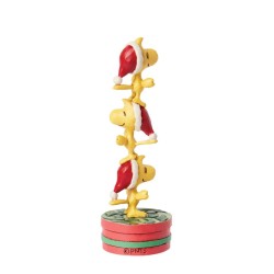 Jim shore Peanuts Christmas Stacked Woodstock Figurine