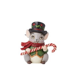 Jim Shore Christmas Mouse Mini Figurine