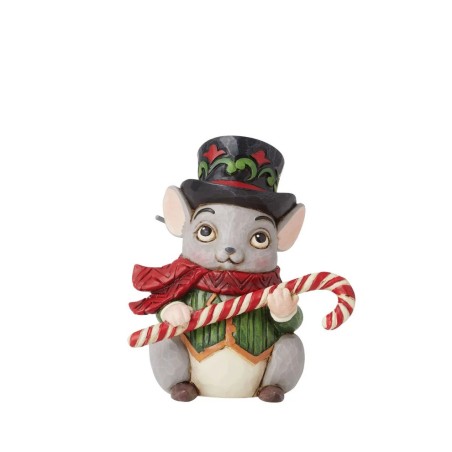 Jim Shore Christmas Mouse Mini Figurine
