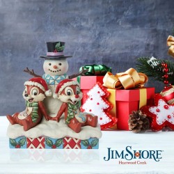 Jim Shore Chip n Dale Snowman Figurine