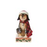 Jim Shore Highland Glen Dog in Santa Hat Figurine
