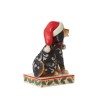 Jim Shore Highland Glen Dog in Santa Hat Figurine