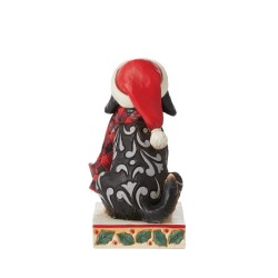 Jim Shore Highland Glen Dog in Santa Hat Figurine