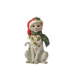 Jim Shore Heartwood Creek Festive Cat Mini Figurine