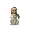 Jim Shore Heartwood Creek Festive Cat Mini Figurine