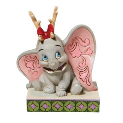 Jim Shore Santa's Cheerful Helper Flying Dumbo Figurine