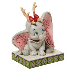 Jim Shore Santa's Cheerful Helper Flying Dumbo Figurine