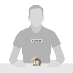 Jim Shore Hedgehog by Mushroom Mini Figurine